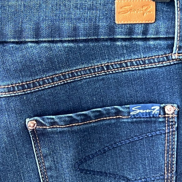 Seven7 Tummyless 6 High Rise Skinny Jeans Logo Shapewear Tummy Control Denim - Picture 4 of 8